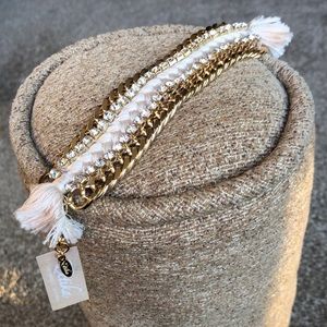 ETTIKA Chain Rhinestone Tassel Bracelet